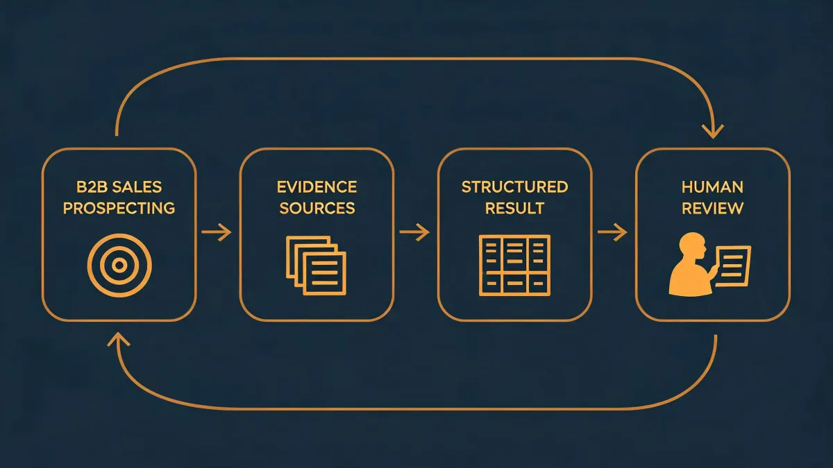 Editorial research diagram for The Feature Checklist Is Dead: Evaluating Agent-Native Prospecting in 2026