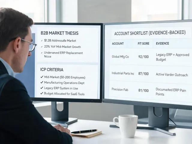 CRO reviewing market thesis evidence